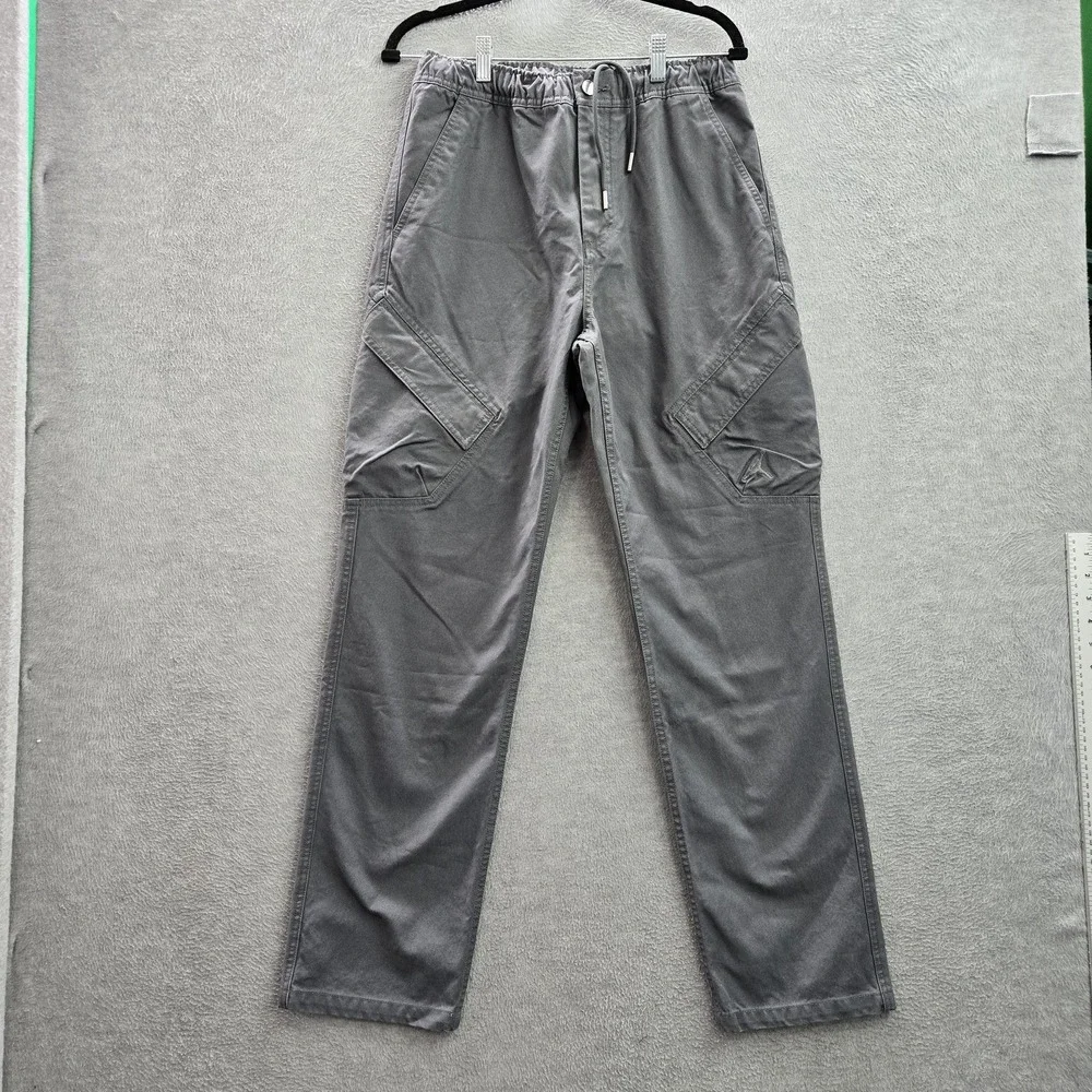 Jordan Men Pants S Gray Jumpman Embroidery Chicago Cargo Logo 29